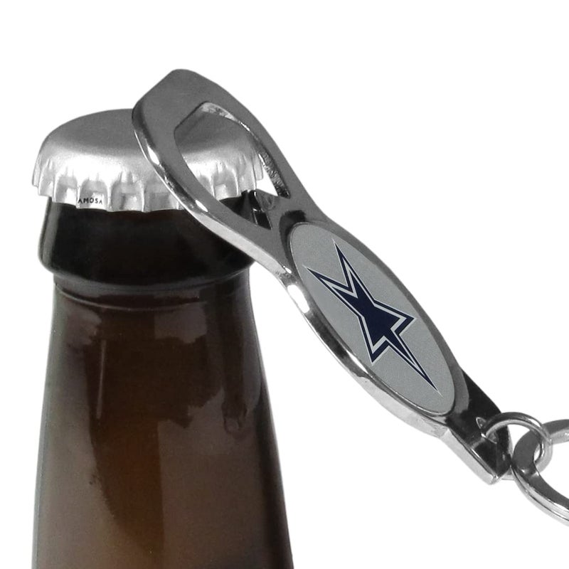 Siskiyou NFL Siskiyou Sports Fan Shop Dallas Cowboys Bottle Opener Key Chain One Size Team Color , Black - Image 3